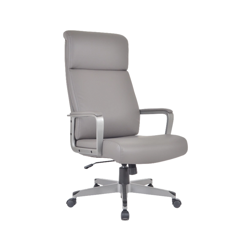 Chaise de bureau en cuir à dossier haut
