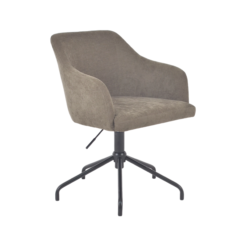 Chaise de salle à manger rotative en métal