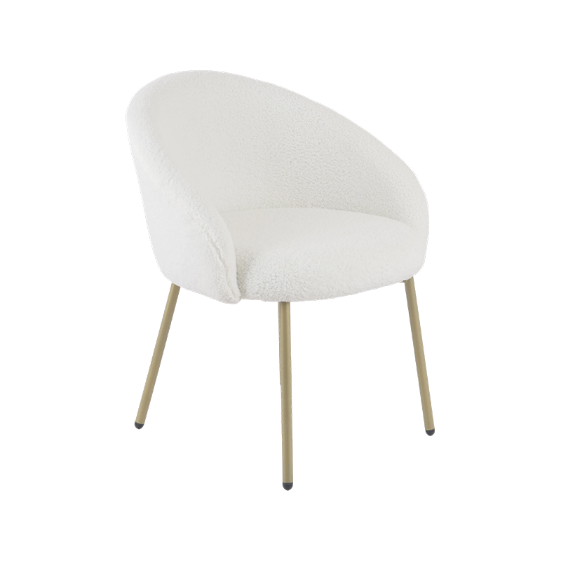 Chaise de salle à manger avec fauteuil Bouclé moderne
