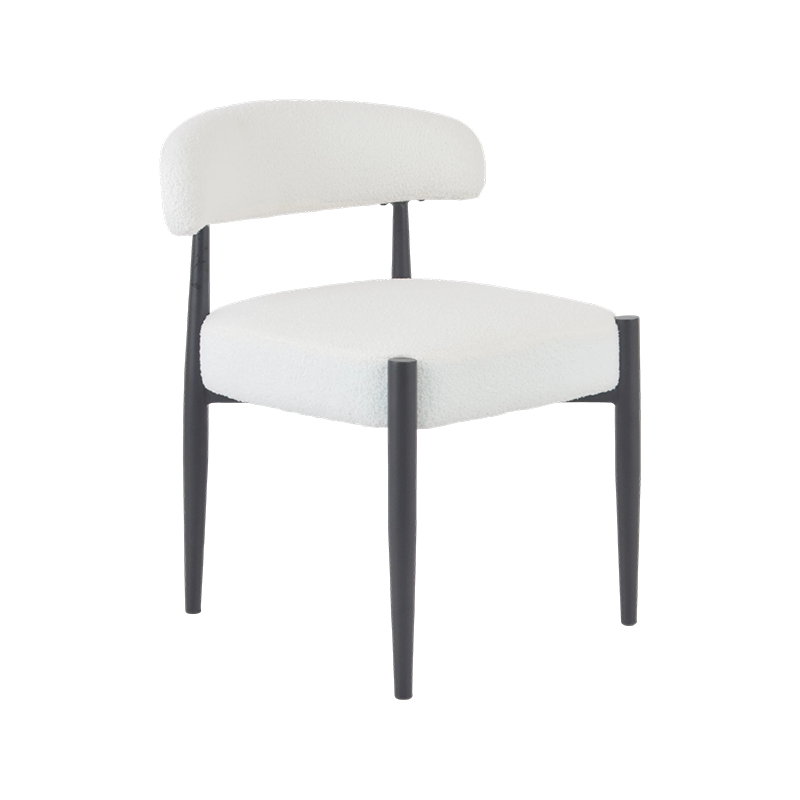 Chaise de salle à manger avec fauteuil blanc
