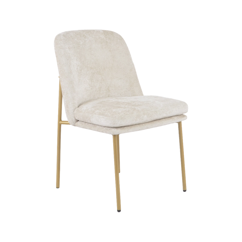 Chaise de salle à manger Luxe en velours et or