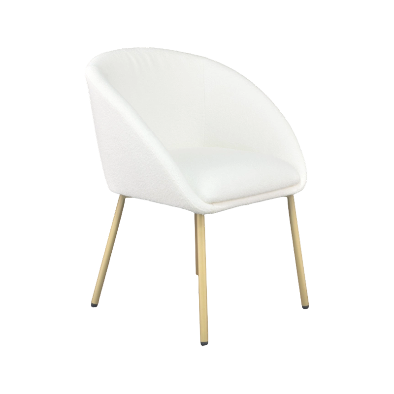 Chaise de salle à manger contemporaine blanche