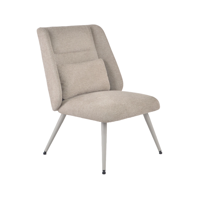 Fauteuil d'appoint minimaliste avec coussin lombaire