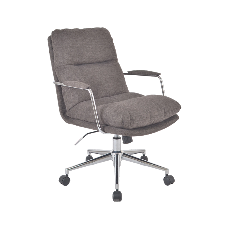 Chaise de bureau ergonomique en tissu à dossier haut