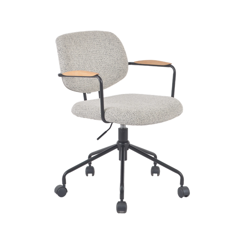 Chaise de bureau pivotante industrielle rétro