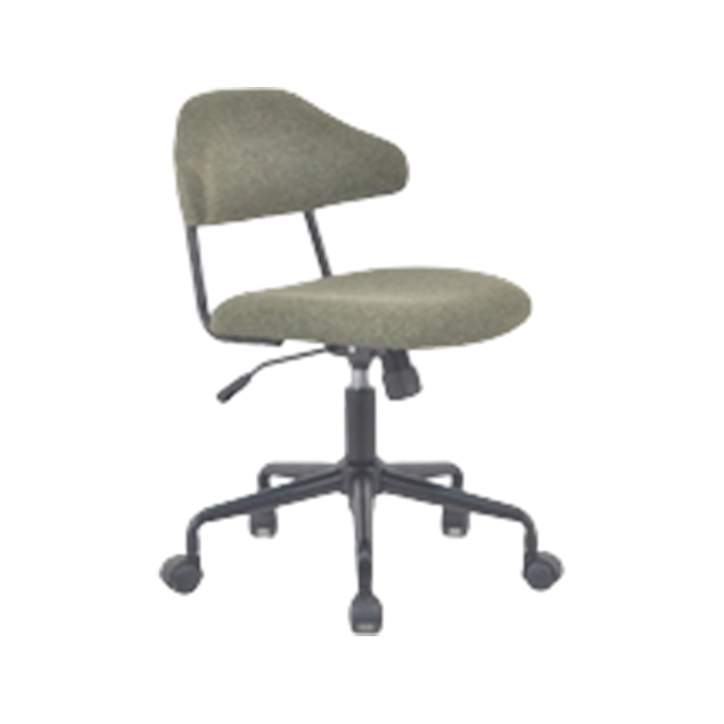 Chaise de bureau à domicile à profil mince en tissu tissé de qualité supérieure avec base en acier