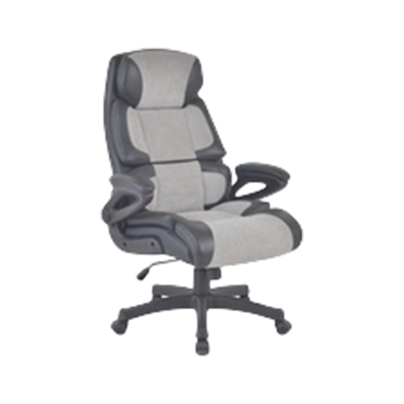 Chaise de bureau exécutive en cuir respirant à bras rabattable avec réglage de la hauteur