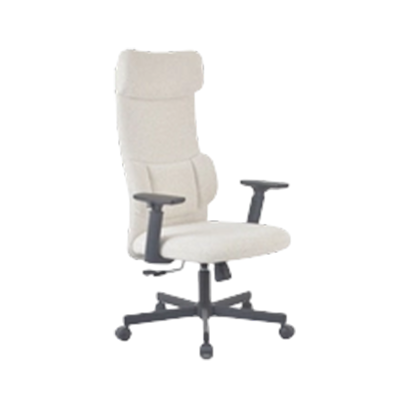 Chaise en tissu inclinable verrouillable à 4 positions avec accoudoirs réglables en hauteur et base KD