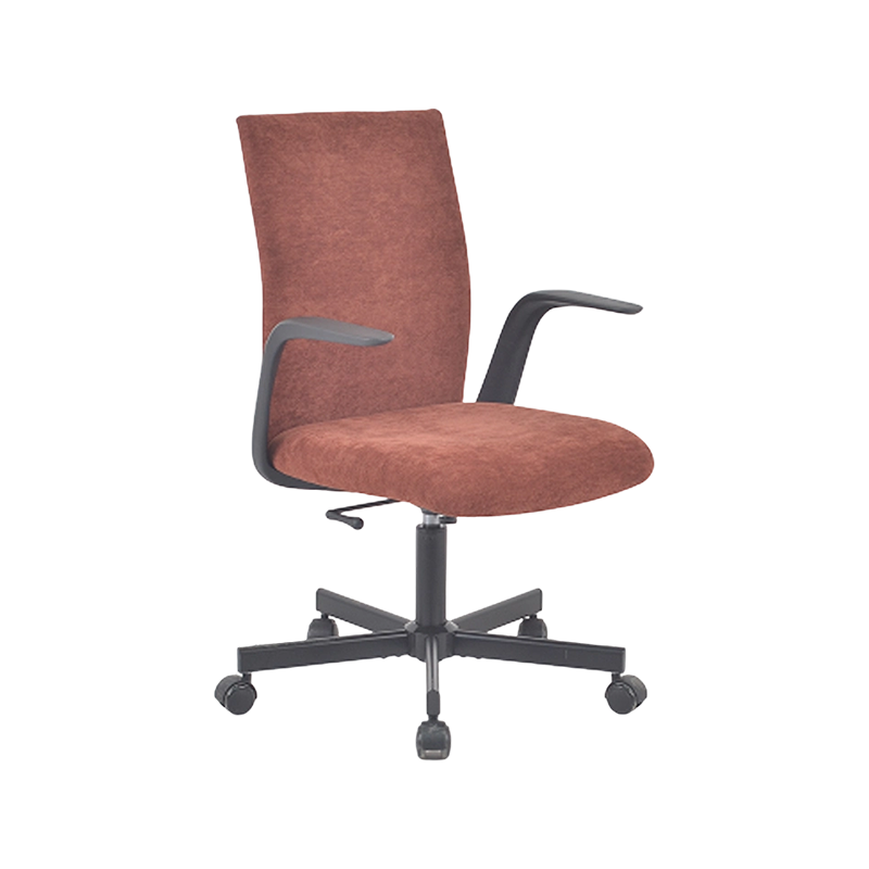 Chaise de maison à bras PP inclinable verrouillable avec base en acier KD et plage de hauteur étendue