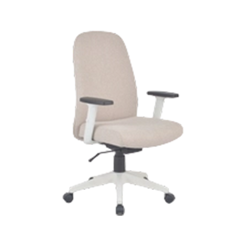 Chaise de travail inclinable en tissu à poids équilibré avec accoudoirs réglables en hauteur rembourrés en PU